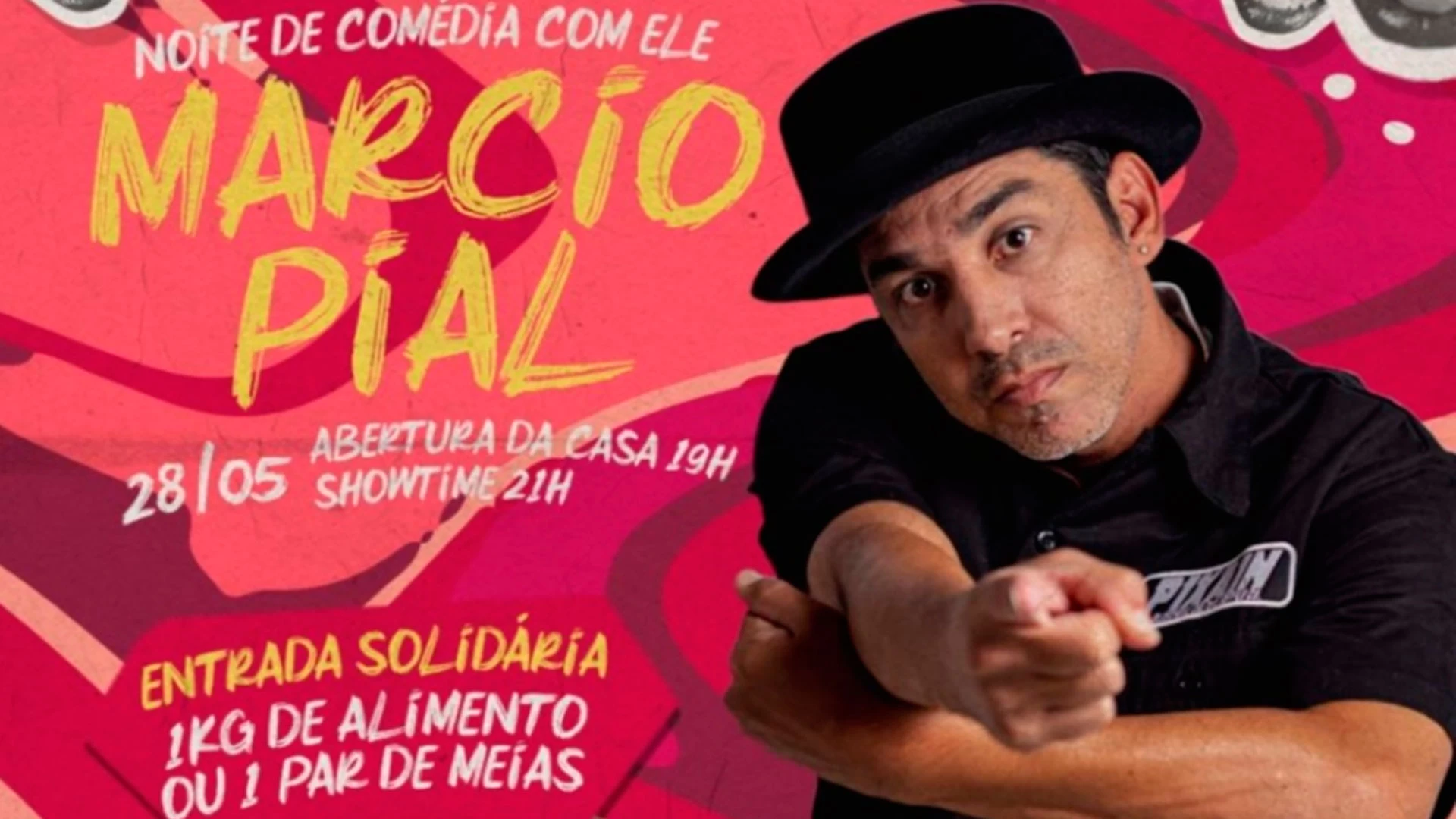 Show de Márcio Pial - Entrada Solidária