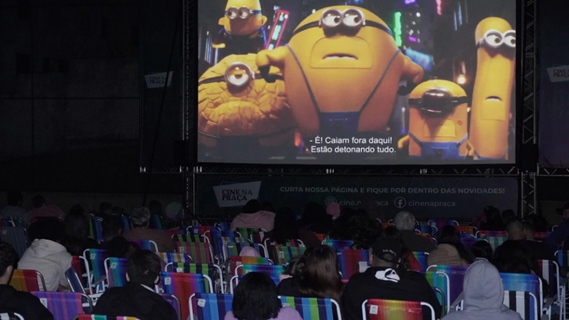 Cinema na Praça em Cezar de Souza